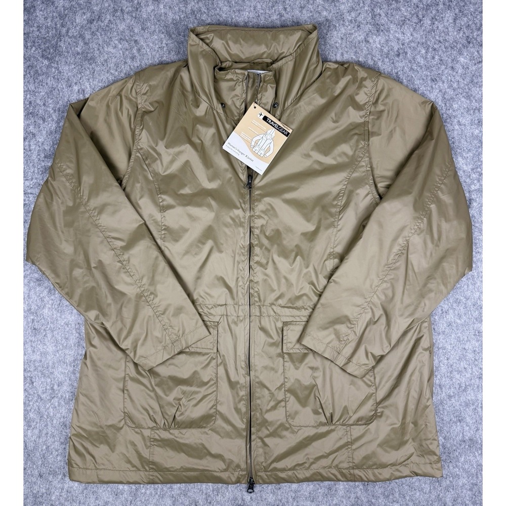 Magellan NWT Women's XXL Voyager II Jacket RFID, Water & Wind Resistant Green